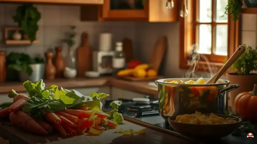 Como fazer sopa de legumes com macarrão