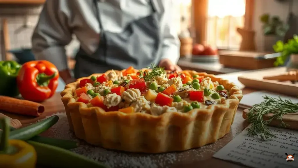 Como fazer torta fria de frango com legumes