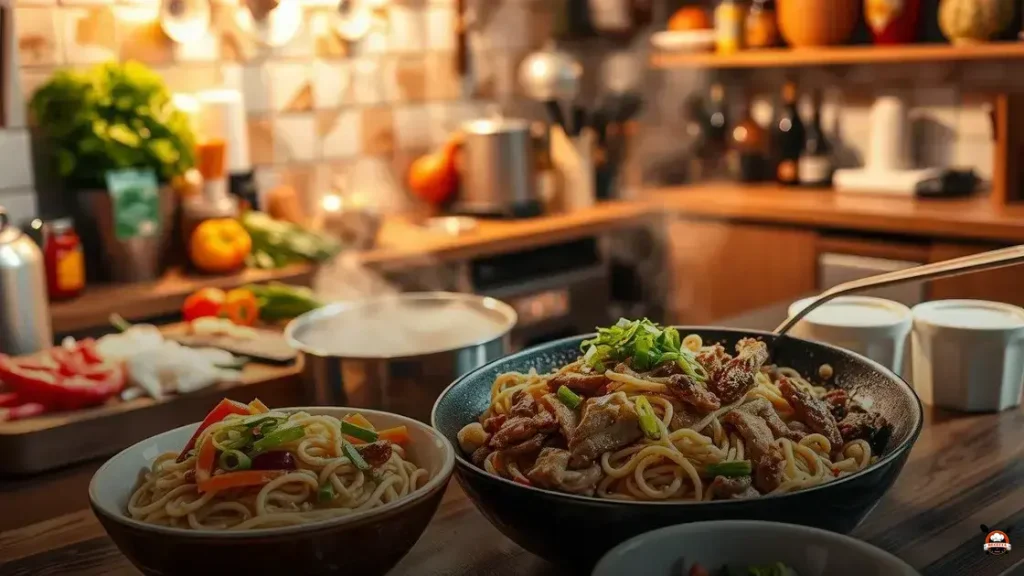 Como fazer yakissoba com carne e frango e legumes