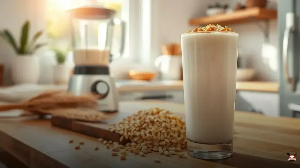 Como hacer batido de trigo con leche