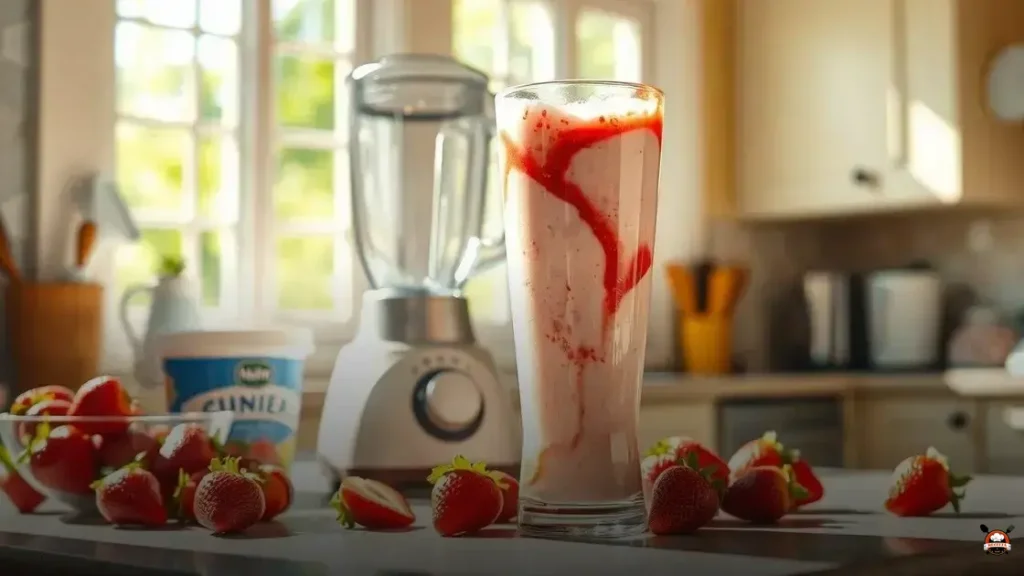 Como hacer batido helado de fresa