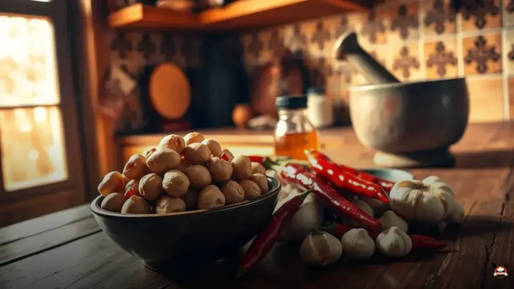 Cómo hacer salsa de cacahuate con chile de árbol