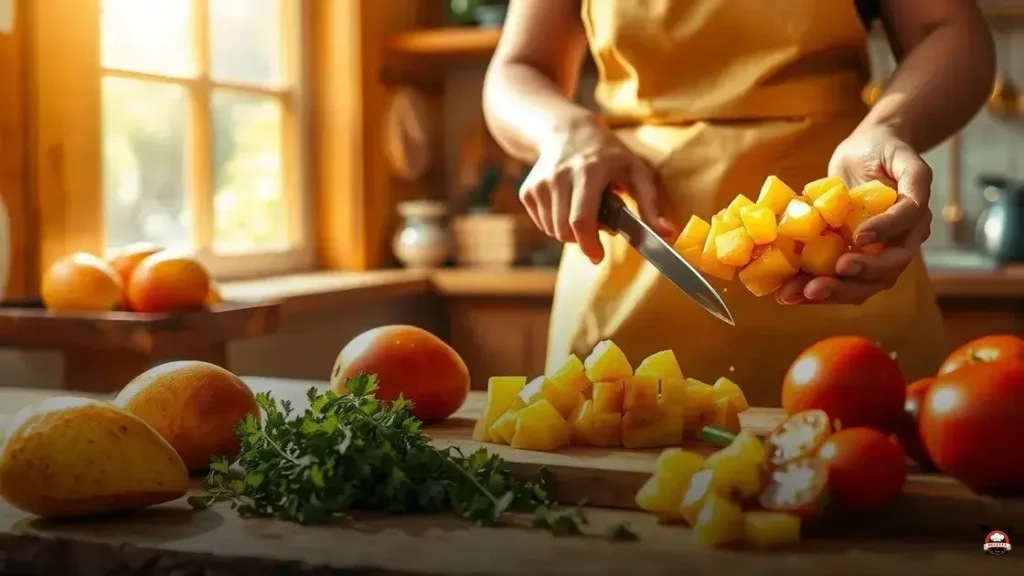 Cómo hacer salsa de mango