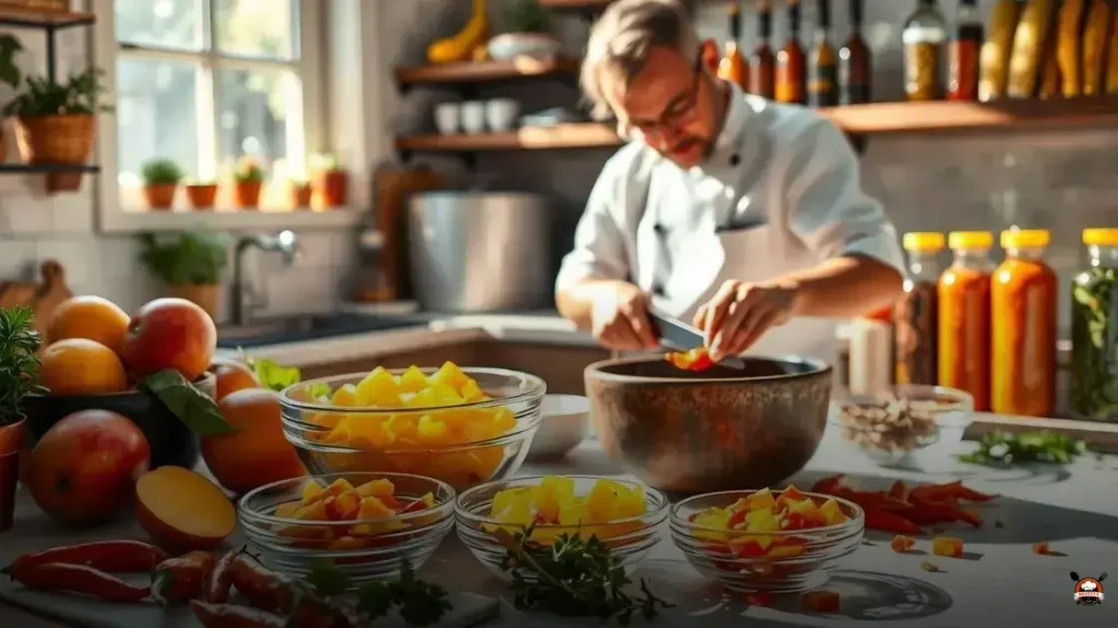 Cómo hacer salsa mango habanero para alitas