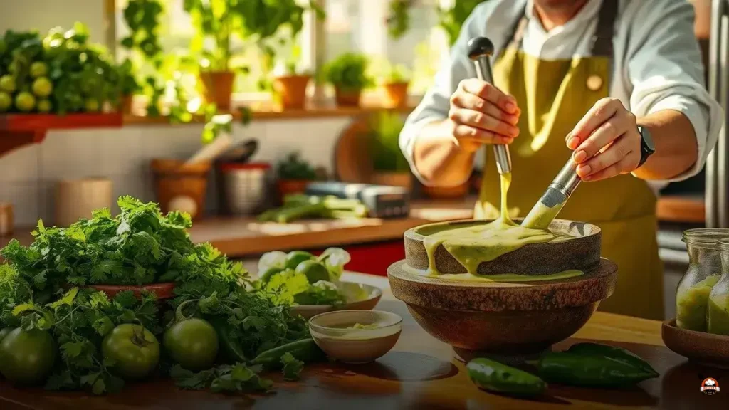 Cómo hacer salsa para enchiladas verdes