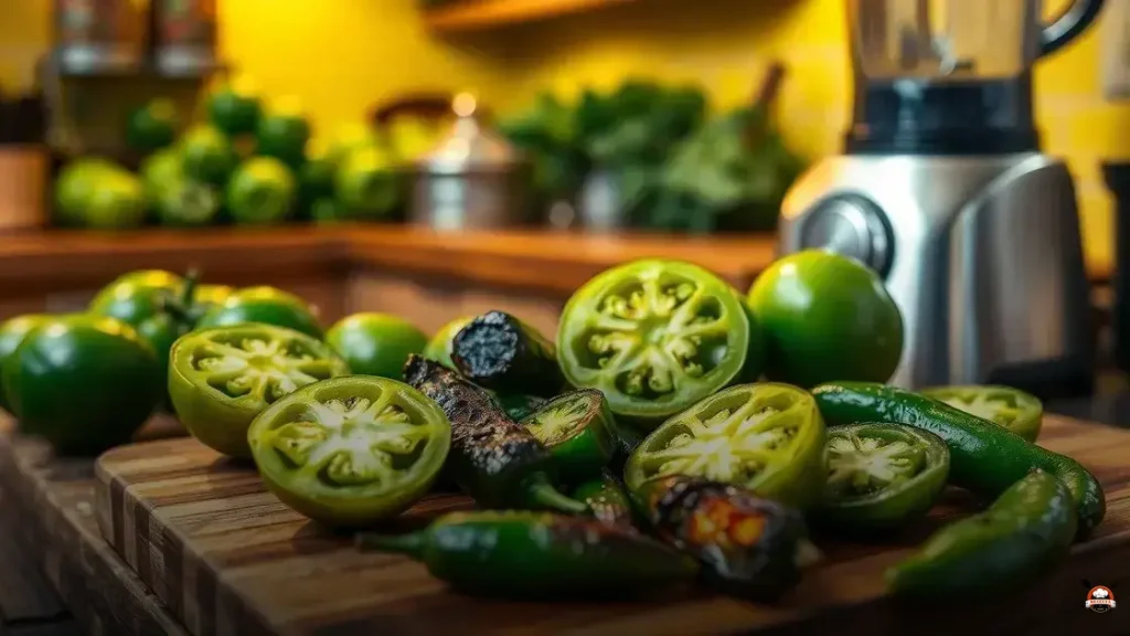 Cómo hacer salsa verde asada