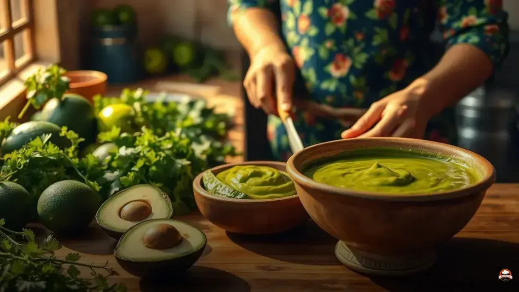 Cómo hacer salsa verde con aguacate