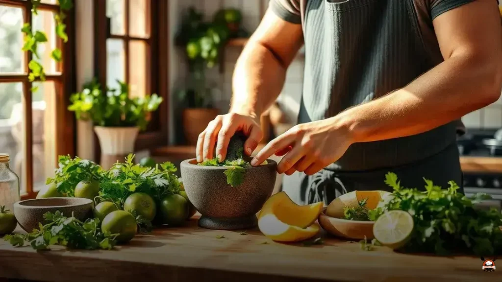Cómo hacer salsa verde con calabaza