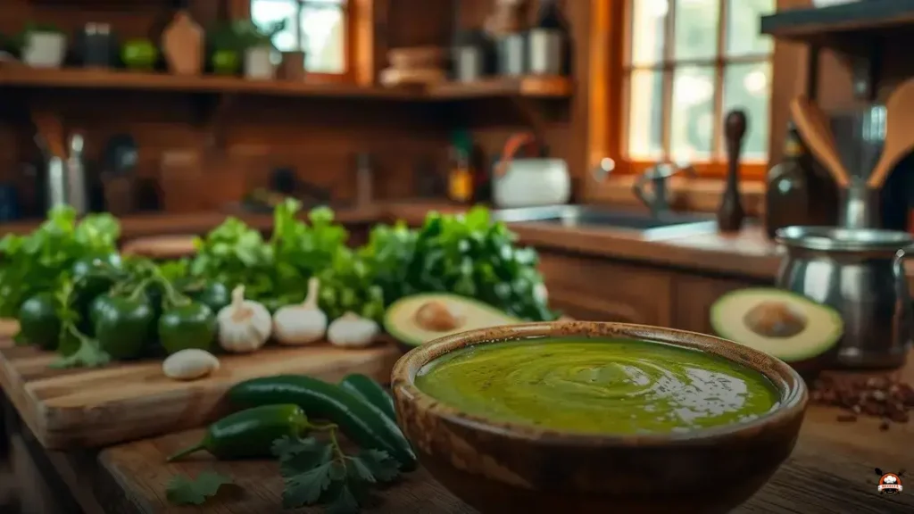 Cómo hacer salsa verde cremosa