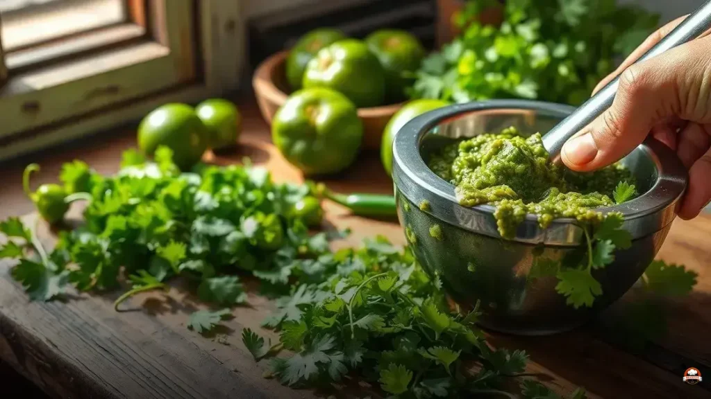 Cómo hacer salsa verde picosa