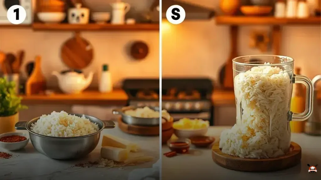 Cómo hacer un arroz batido con queso