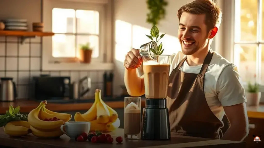 Cómo hacer un batido con café