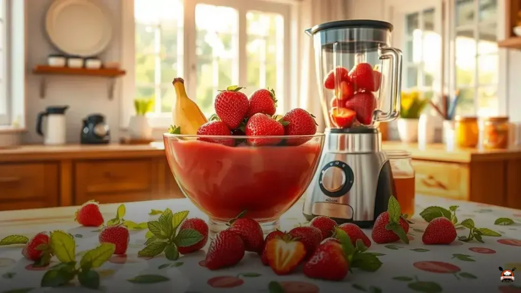 Como hacer un batido de banano y fresa