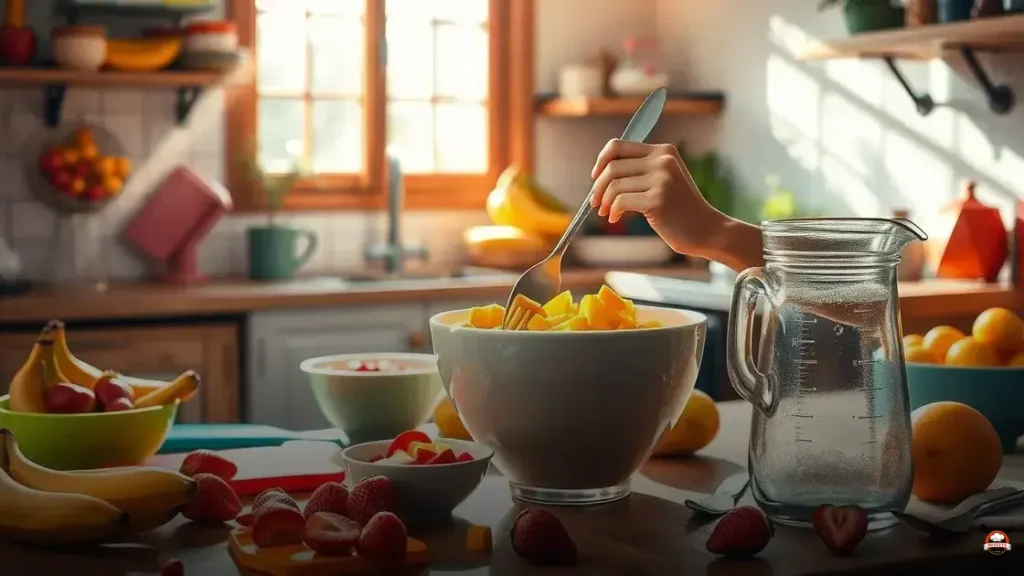 Como hacer un batido de frutas sin licuadora