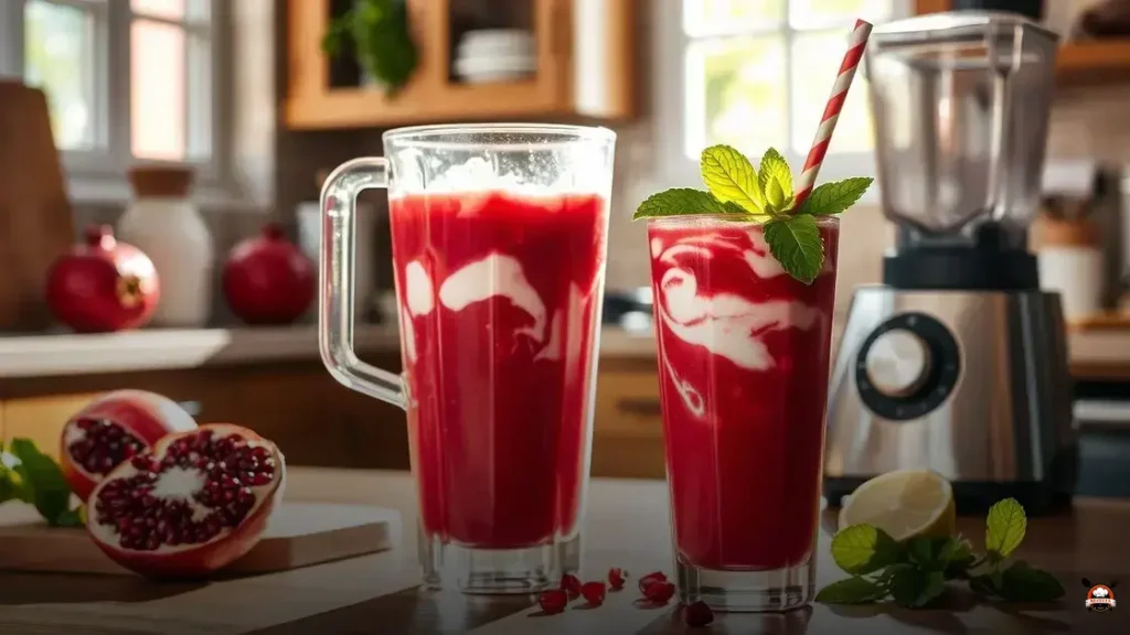 Como hacer un batido de granada