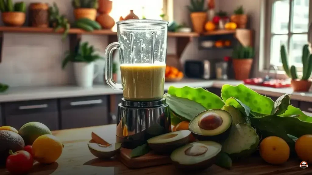 Cómo hacer un batido de nopal