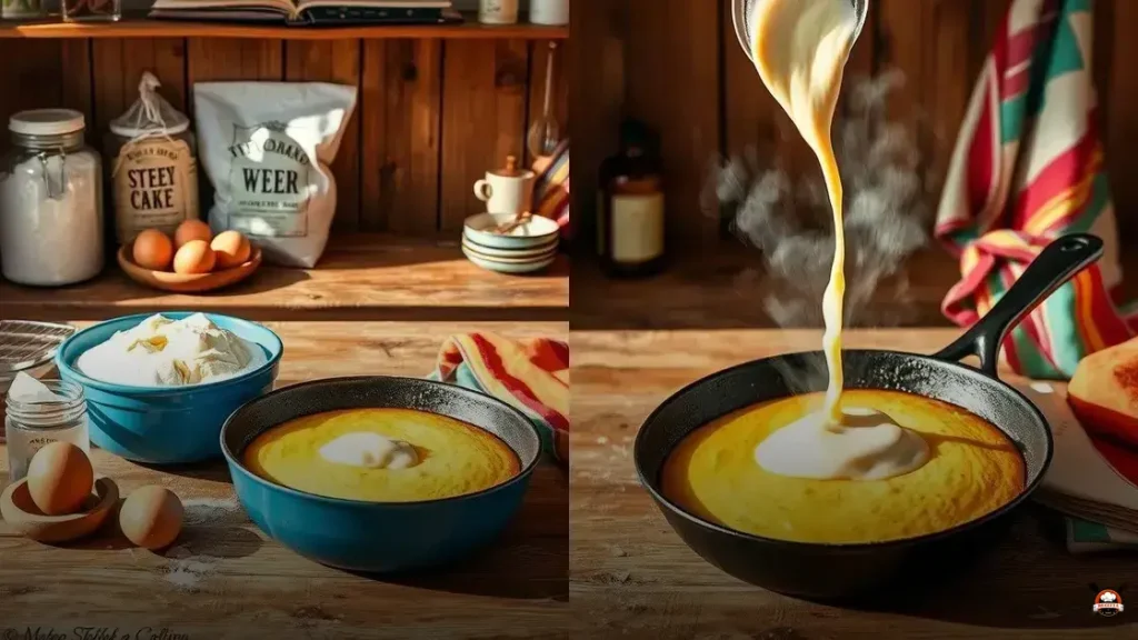 Cómo hacer un bizcocho en una sartén
