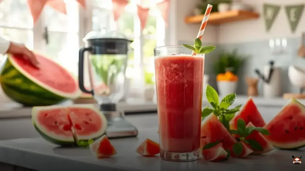 Cómo hacer un rico batido de sandía