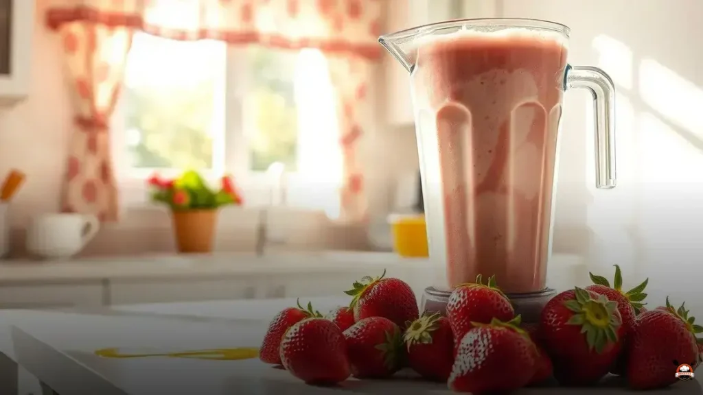 Como hacer una batido de fresa