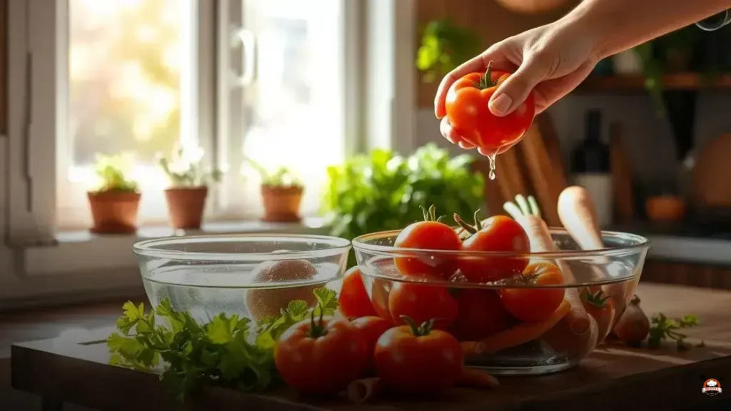 Como limpar legumes com vinagre