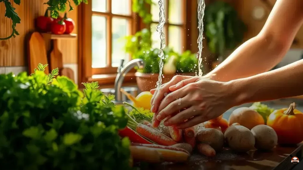 Como limpar os legumes