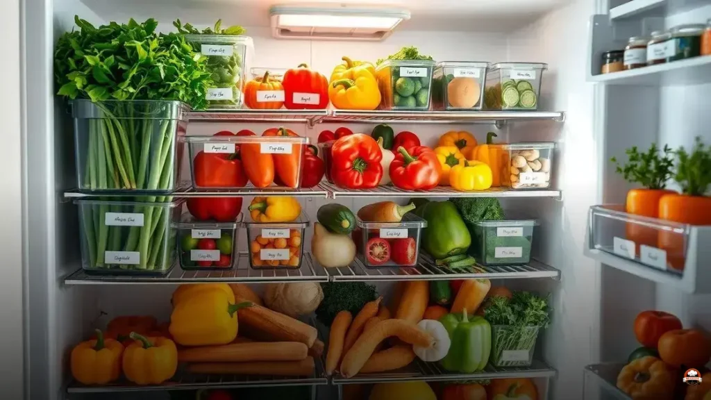 Como organizar legumes na geladeira