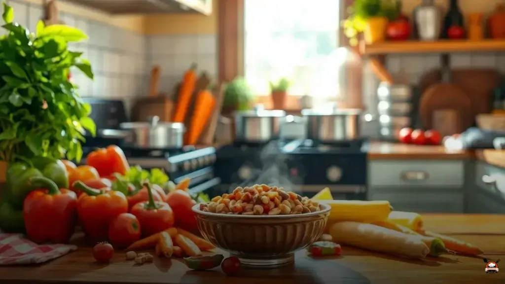 Como preparar feijão com legumes