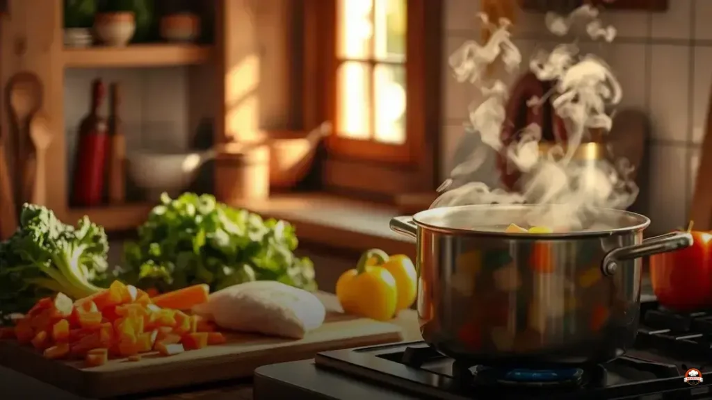 Como preparar sopa de legumes com frango