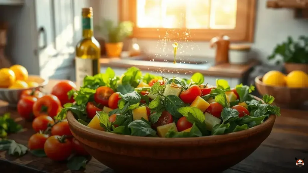 Como temperar uma salada de legumes