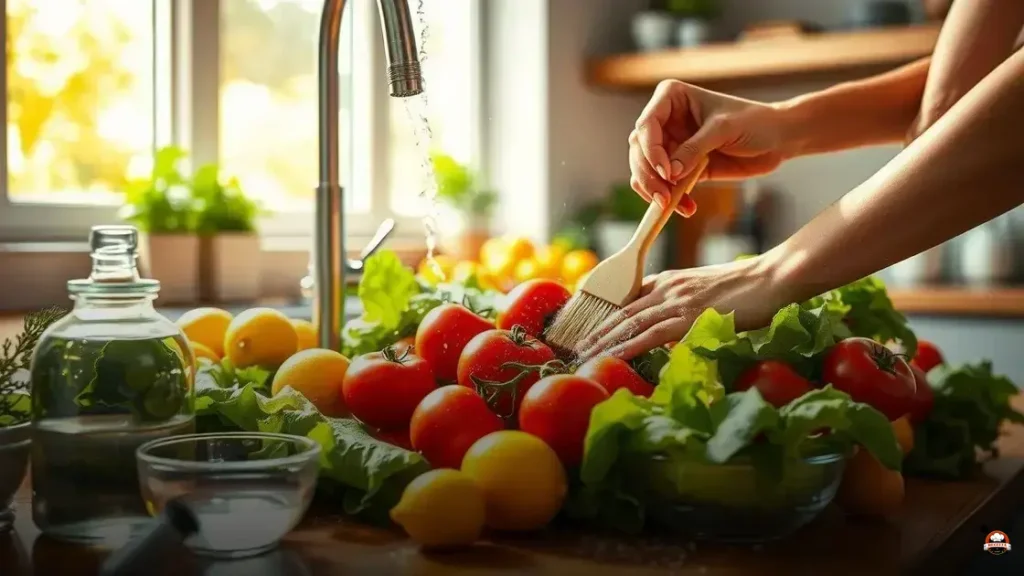 Como tirar pesticidas de frutas e legumes