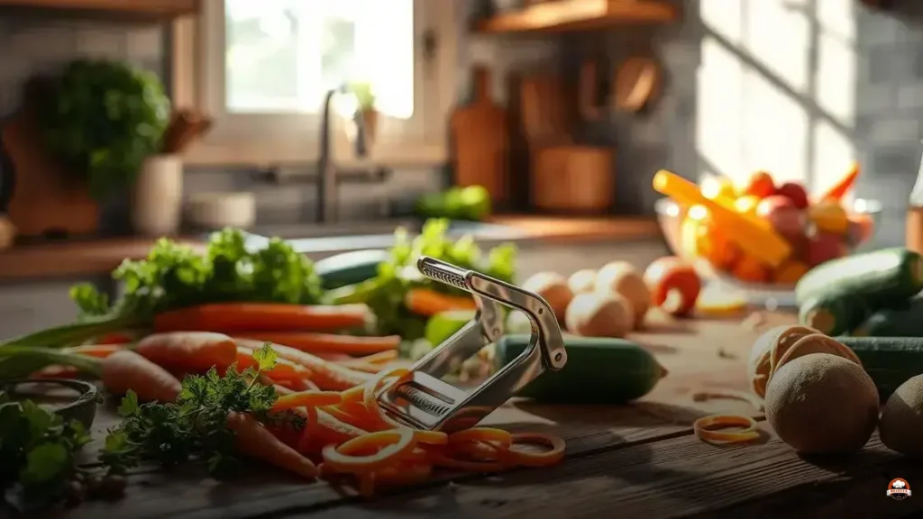 Como usar apontador de legumes