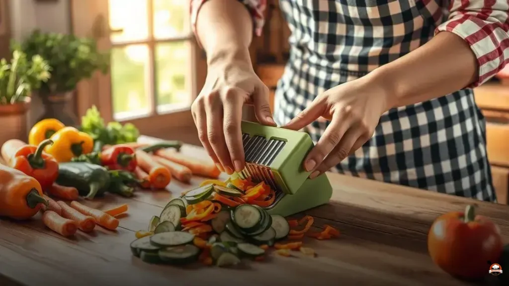 Como usar cortador de legumes manual
