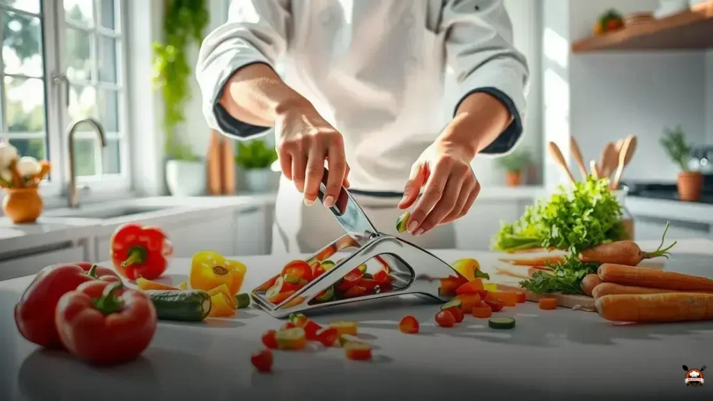 Como usar o cortador de legumes e frutas