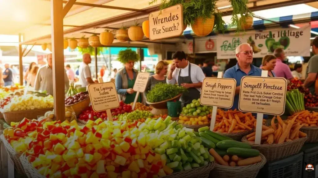 Como vender legumes picados