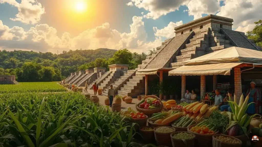 Cuál era el alimento básico de los mayas