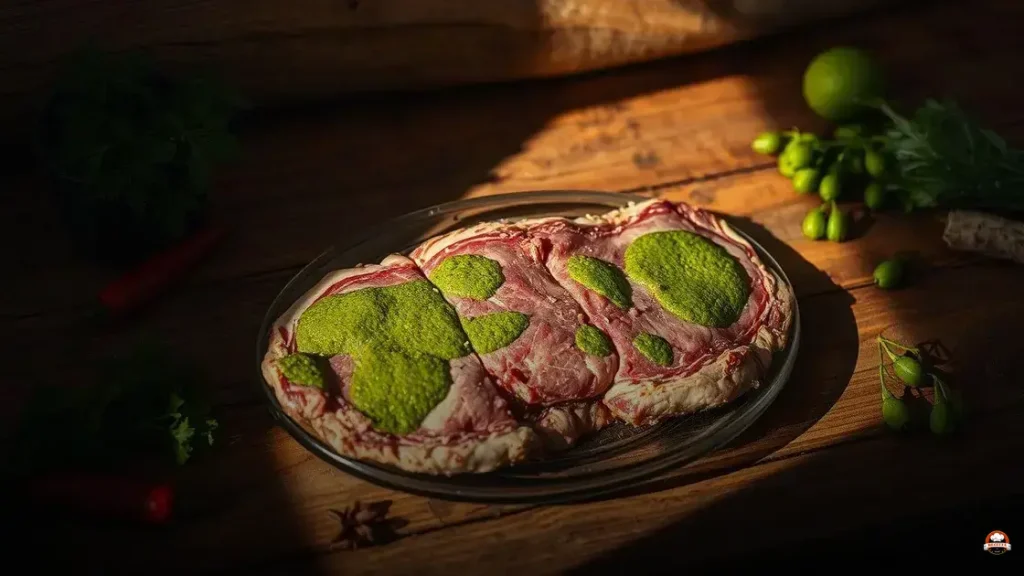 Cuando la carne se pone verde se puede comer