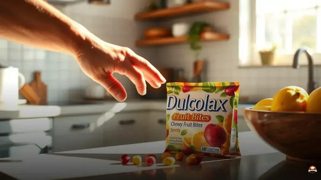 Dulcolax chewy fruit bites how many to take