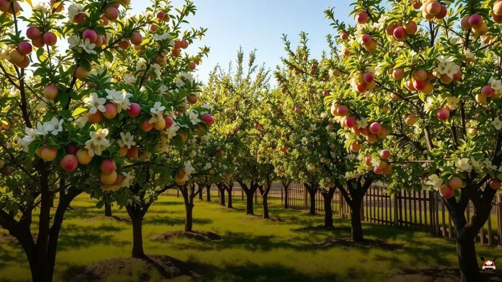 How far apart should fruit trees be planted