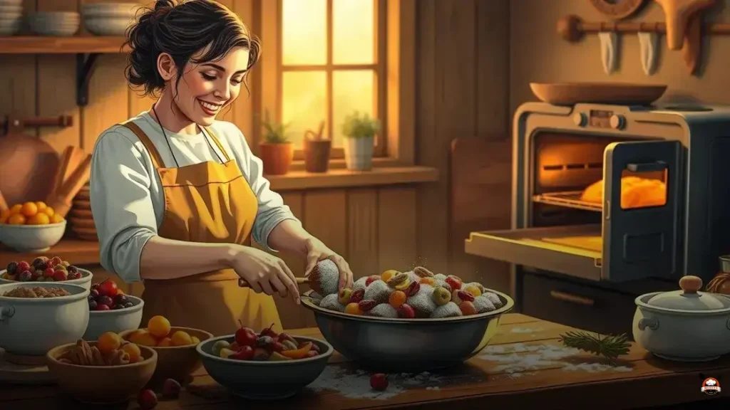 How is fruit cake made
