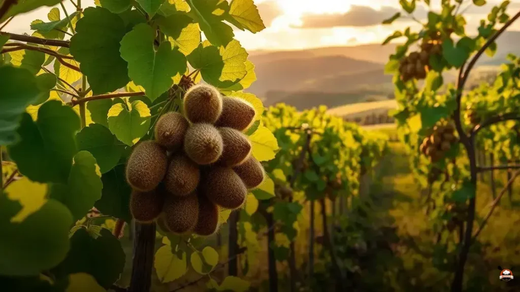How kiwi fruit grows