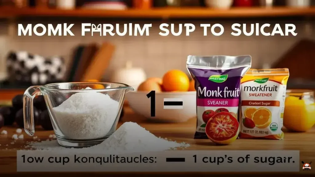 How much monk fruit equals a cup of sugar