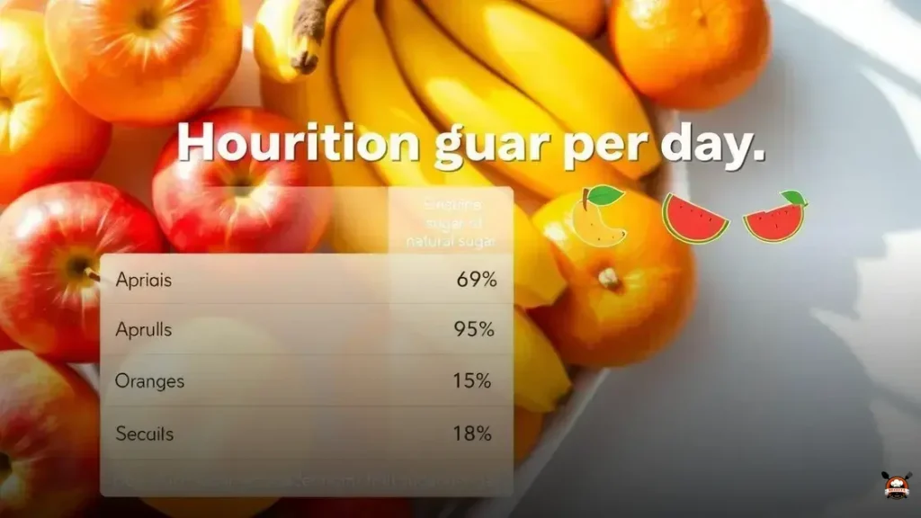 How much sugar from fruit per day