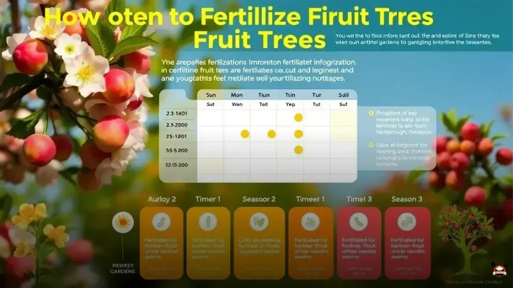 How often to fertilize fruit trees
