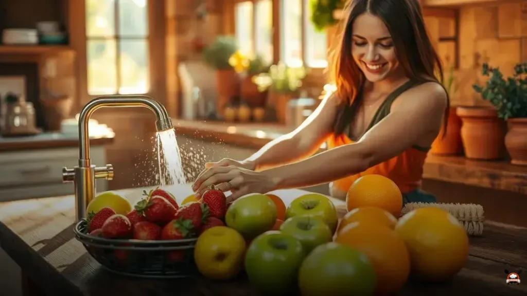 How to clean fruit at home