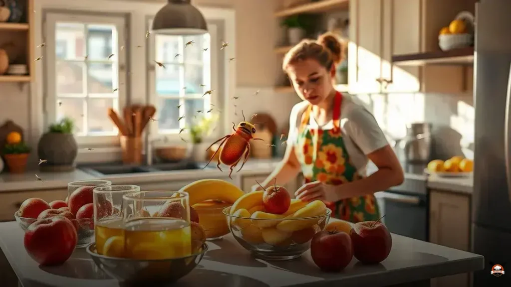 How to clean fruit flies