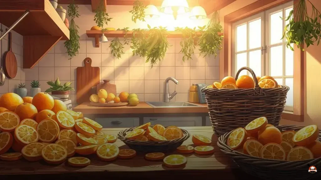 How to dry fruit for decorations