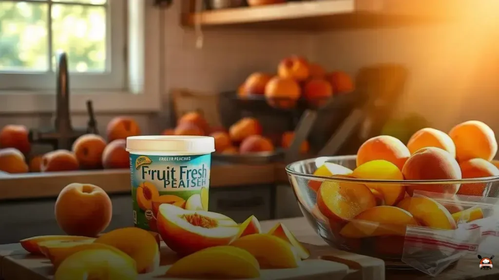 How to freeze peaches using fruit fresh
