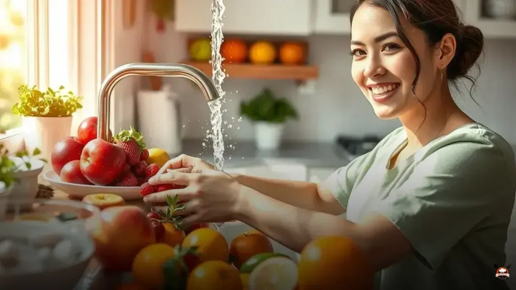 How to get pesticides off fruit