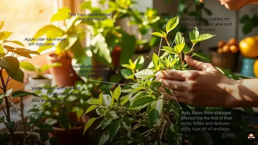 How to get rid of fruit flies on plant