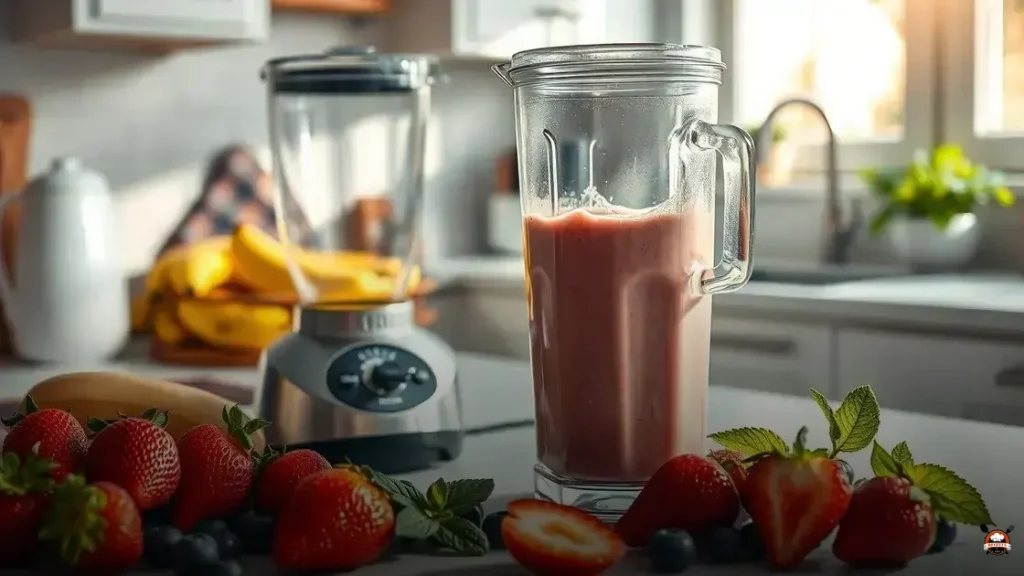 How to make a fresh fruit smoothie with yogurt